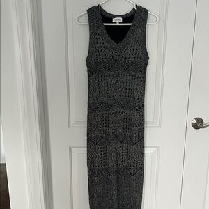Adora Charcoal Knit Maxi Dress